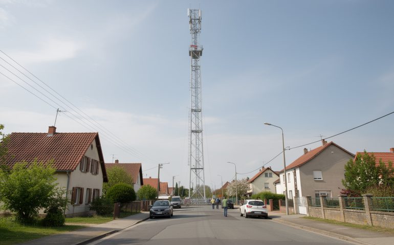 découvrez pourquoi un mât de 103 mètres a été installé dans cette commune et quelles sont ses implications pour les habitants et l'environnement local.