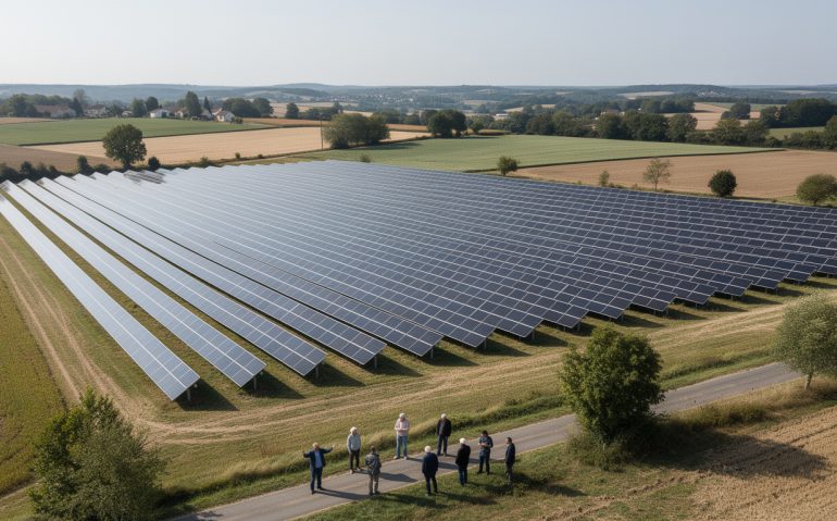 un projet ambitieux d'installation de trackers solaires sur 63 hectares dans l’est de vendôme suscite des inquiétudes parmi les habitants et les experts environnementaux.